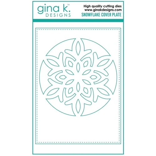 Gina K Designs - Dies - Snowflake CIRCLE Cover Plate 1 Gina K Designs - Dies - Snowflake CIRCLE Cover Plate