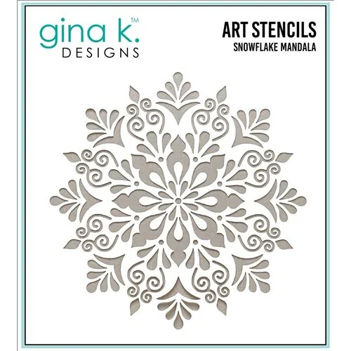 Gina K Designs - Stencils - Snowflake Mandala 1 Gina K Designs - Stencils - Snowflake Mandala
