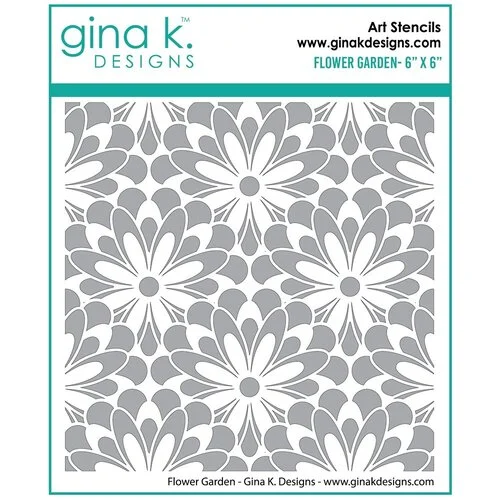 Gina K Designs - Stencils - Flower Garden 1 Gina K Designs - Stencils - Flower Garden