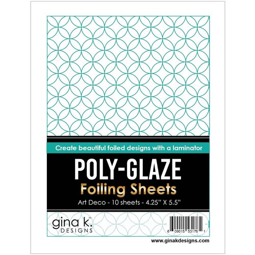 Gina K Designs - Poly-Glaze Foiling Sheets - Art Deco