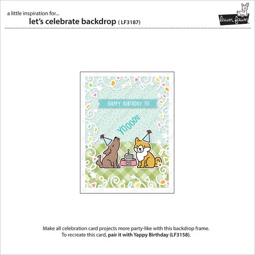 Lawn Fawn - Lawn Cuts - Dies - Let's Celebrate Backdrop 2 Lawn Fawn - Lawn Cuts - Dies - Let's Celebrate Backdrop
