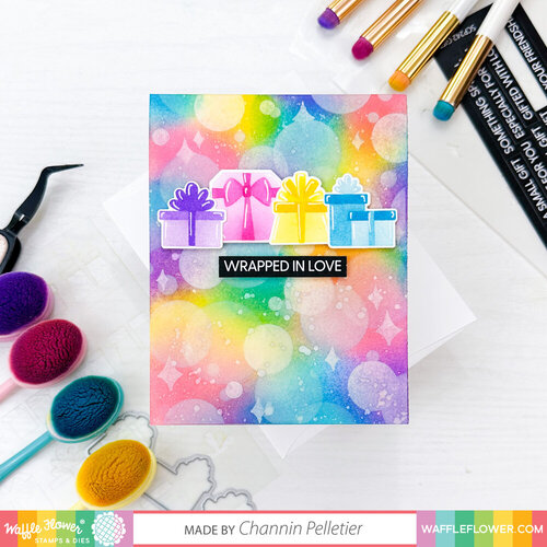 Waffle Flower Crafts - Stencils - Bokeh Trio