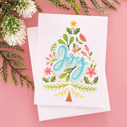 Spellbinders - Layered Christmas Stencils Collection - Layering Stencils and Etched Die Bundle - Joy Tree 3 Spellbinders - Layered Christmas Stencils Collection - Layering Stencils and Etched Die Bundle - Joy Tree