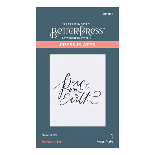 Spellbinders - BetterPress Collection - Press Plates - Peace on Earth