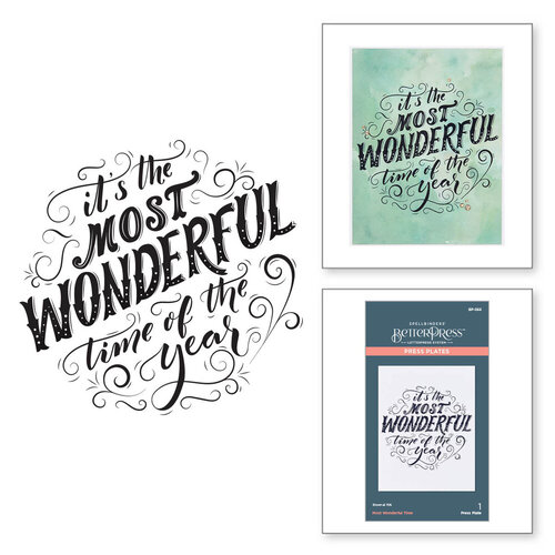 Spellbinders - BetterPress Collection - Press Plates - Most Wonderful Time