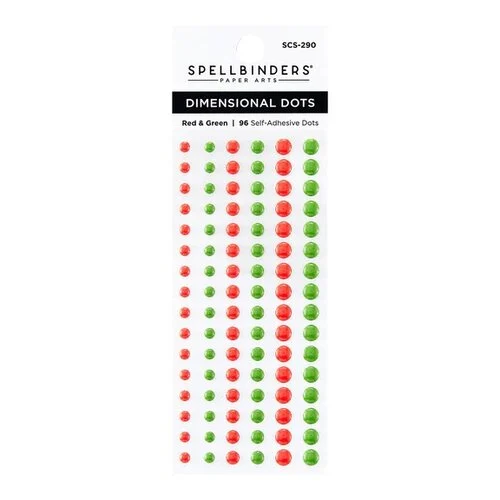Spellbinders - Card Shoppe Essentials Collection - Dimensional Enamel Dots - Two Tone Green 1 Spellbinders - Card Shoppe Essentials Collection - Dimensional Enamel Dots - Two Tone Green