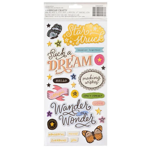 Crate Paper - Moonlight Magic Collection - Thickers - Star Struck - Gold Foil 2 Crate Paper - Moonlight Magic Collection - Thickers - Star Struck - Gold Foil