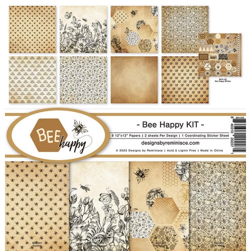 Reminisce - Bee Happy Collection - 12 x 12 Collection Kit 1 Reminisce - Bee Happy Collection - 12 x 12 Collection Kit