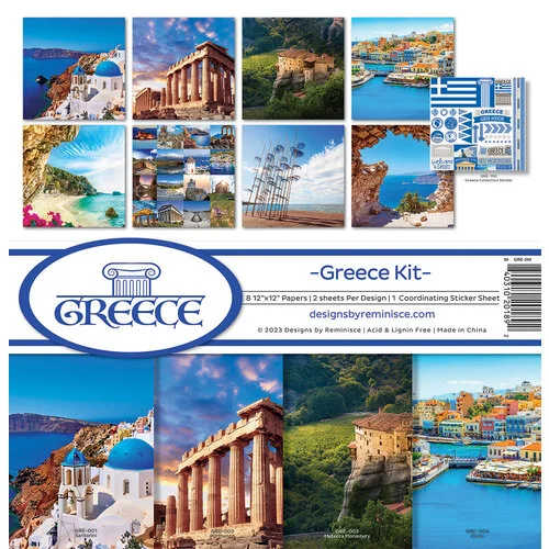 Reminisce - Greece Collection - 12 x 12 Collection Kit 1 Reminisce - Greece Collection - 12 x 12 Collection Kit