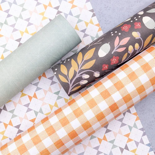 American Crafts - Farmstead Harvest Collection - 12 x 12 Double Sided Paper - Fall Confetti 2 American Crafts - Farmstead Harvest Collection - 12 x 12 Double Sided Paper - Fall Confetti