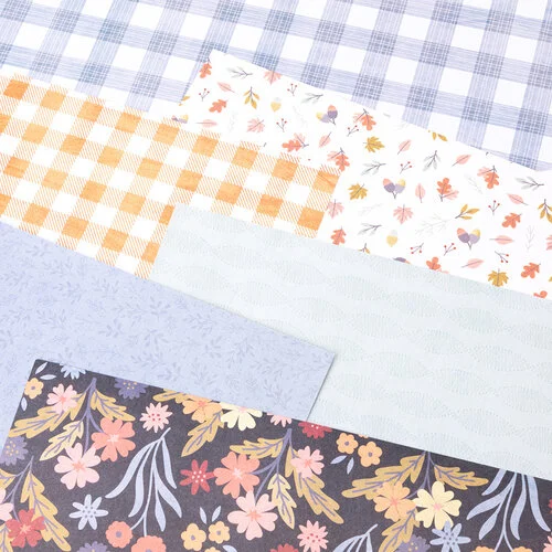 American Crafts - Farmstead Harvest Collection - 12 x 12 Double Sided Paper - Fall Confetti 4 American Crafts - Farmstead Harvest Collection - 12 x 12 Double Sided Paper - Fall Confetti