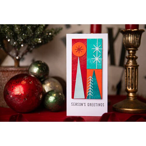 Sizzix - Tim Holtz - Christmas - Thinlits Dies - Holiday Blocks 5 Sizzix - Tim Holtz - Christmas - Thinlits Dies - Holiday Blocks
