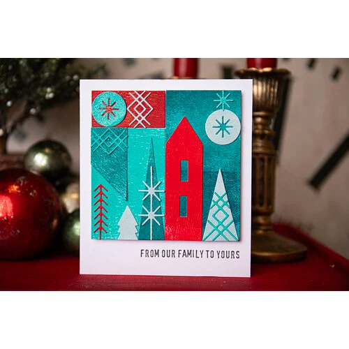 Sizzix - Tim Holtz - Christmas - Thinlits Dies - Holiday Blocks 8 Sizzix - Tim Holtz - Christmas - Thinlits Dies - Holiday Blocks