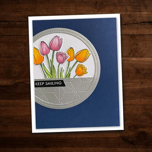 Paper Rose - Embossing Folder - Hand Stitching 1