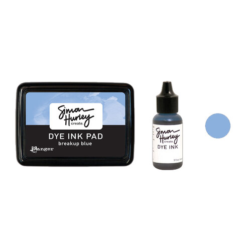 Ranger Ink - Simon Hurley - Dye Ink Pad and Reinker - Breakup Blue 1 Ranger Ink - Simon Hurley - Dye Ink Pad and Reinker - Breakup Blue