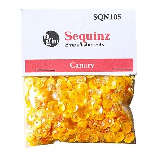 Buttons Galore and More - Sequinz Collection - Embellishments - Canary 1 Buttons Galore and More - Sequinz Collection - Embellishments - Canary