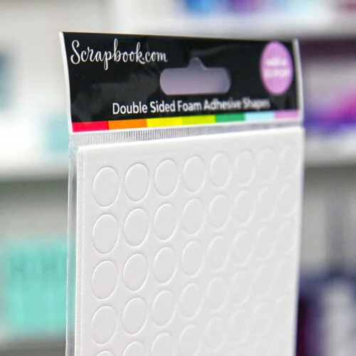 Scrapbook.com - Double Sided Adhesive Foam Rounds - White - 2mm Thickness - Large Rounds 2 Scrapbook.com - Double Sided Adhesive Foam Rounds - White - 2mm Thickness - Large Rounds