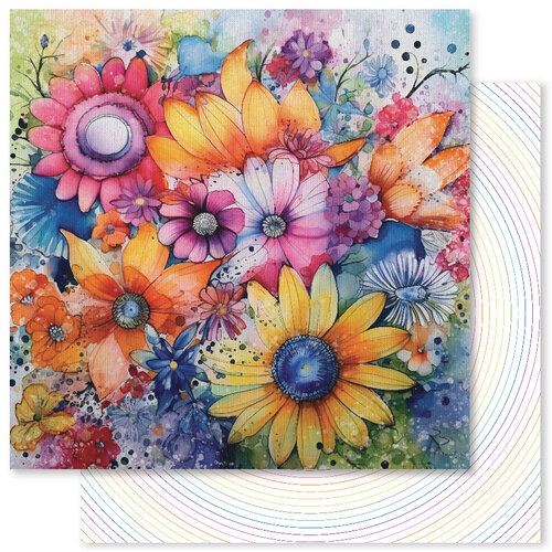 Paper Rose - 12 x 12 Collection Pack - Rainbow Twirl 2 Paper Rose - 12 x 12 Collection Pack - Rainbow Twirl
