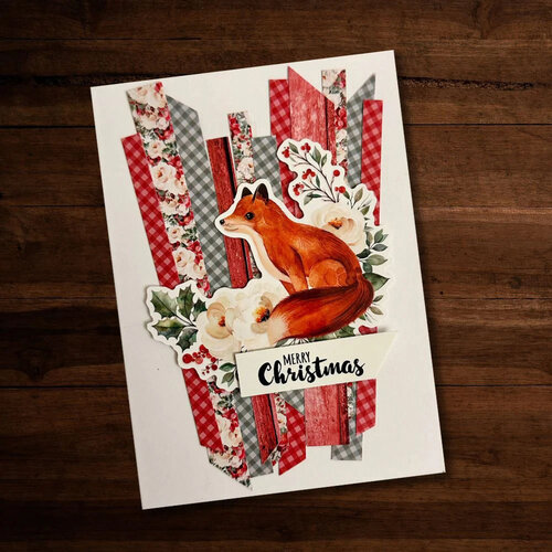 Paper Rose - Embossed Die Cuts - Merry Little Christmas