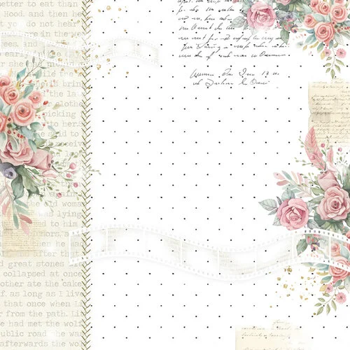 Memory Place - Beary Sweet Collection - 12 x 12 Double Sided Paper - Sweet Medley