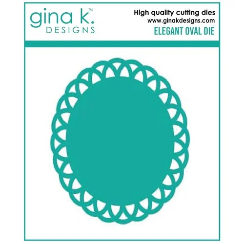 Gina K Designs - Dies - Elegant Oval 1 Gina K Designs - Dies - Elegant Oval