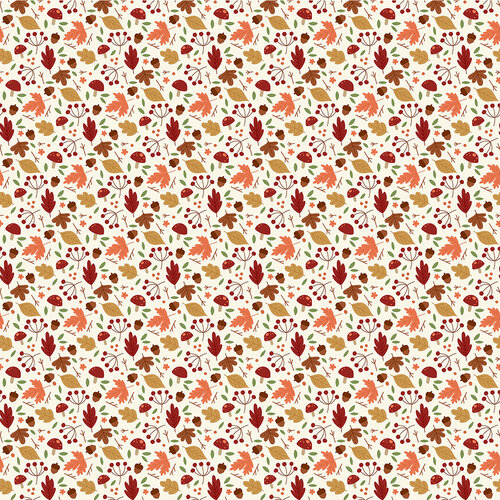 Echo Park - I Love Fall Collection - 12 x 12 Double Sided Paper - Elements Of Fall