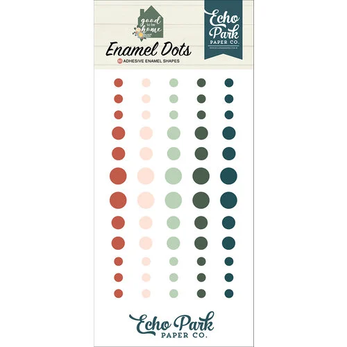 Echo Park - Good To Be Home Collection - Enamel Dots 1 Echo Park - Good To Be Home Collection - Enamel Dots