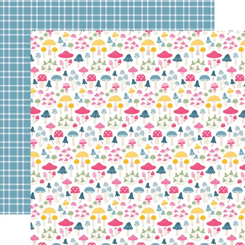 Echo Park - Fairy Garden Collection - 12 x 12 Double Sided Paper - Blooming Toadstools 1 Echo Park - Fairy Garden Collection - 12 x 12 Double Sided Paper - Blooming Toadstools