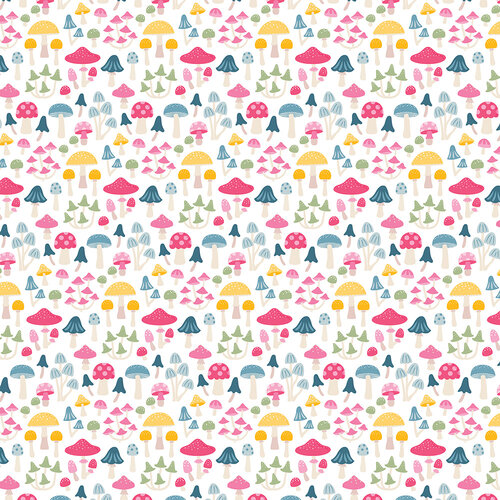 Echo Park - Fairy Garden Collection - 12 x 12 Double Sided Paper - Blooming Toadstools 2 Echo Park - Fairy Garden Collection - 12 x 12 Double Sided Paper - Blooming Toadstools
