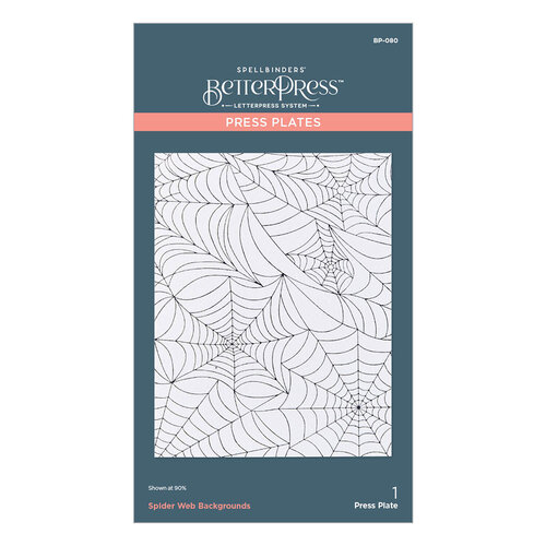 Spellbinders - BetterPress Collection - Press Plates - Spider Web Background 3 Spellbinders - BetterPress Collection - Press Plates - Spider Web Background