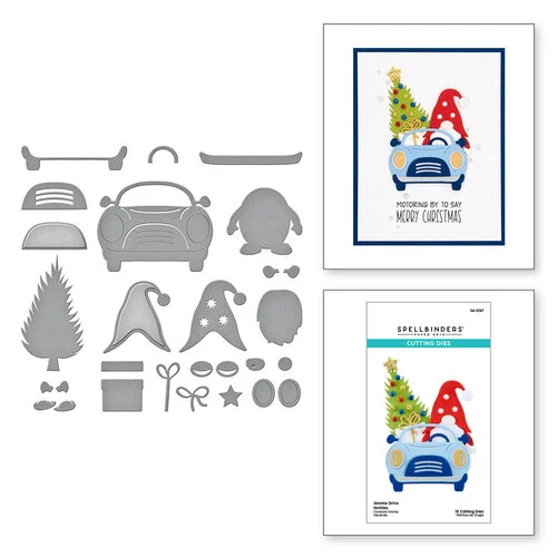 Spellbinders - Gnome Drive Collection - Etched Dies - Holiday