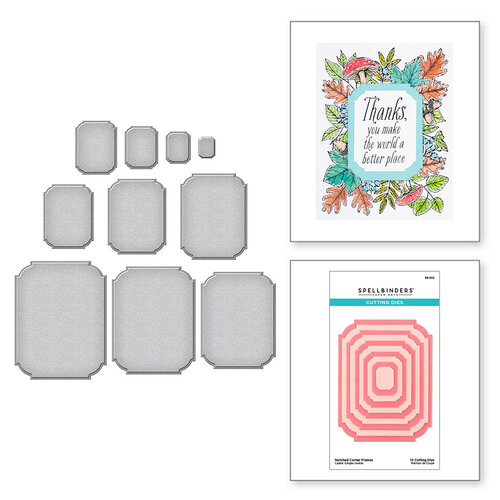 Spellbinders - BetterPress Collection - Etched Dies - Notched Corner Frames 1 Spellbinders - BetterPress Collection - Etched Dies - Notched Corner Frames