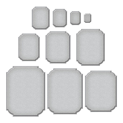 Spellbinders - BetterPress Collection - Etched Dies - Notched Corner Frames 2 Spellbinders - BetterPress Collection - Etched Dies - Notched Corner Frames