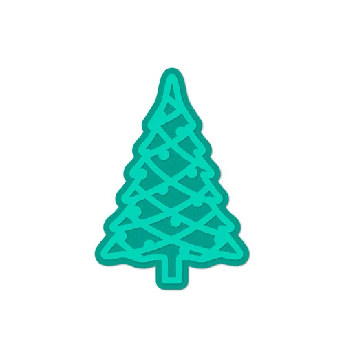 Scrapbook.com - Decorative Die Set - Ornament Tree 1 Scrapbook.com - Decorative Die Set - Ornament Tree