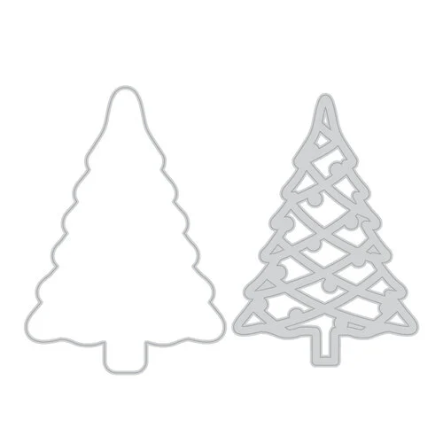 Scrapbook.com - Decorative Die Set - Ornament Tree 2 Scrapbook.com - Decorative Die Set - Ornament Tree