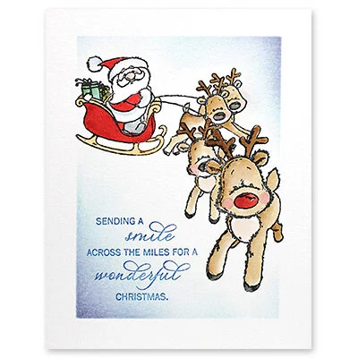 Penny Black - Christmas - Clear Photopolymer Stamps - Sleigh Ride 2 Penny Black - Christmas - Clear Photopolymer Stamps - Sleigh Ride