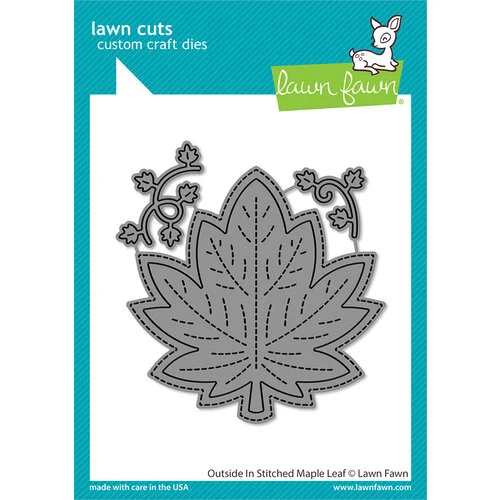 Lawn Fawn - Lawn Cuts - Dies - Outside In Stitched Maple Leaf 1 Lawn Fawn - Lawn Cuts - Dies - Outside In Stitched Maple Leaf