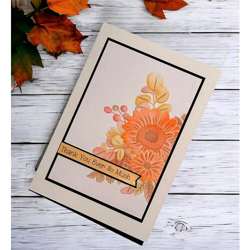 Lisa Horton Crafts - Layering Stencils - Fall Bouquet 2 Lisa Horton Crafts - Layering Stencils - Fall Bouquet