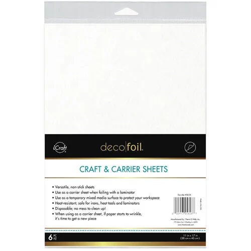 Therm O Web - iCraft - Deco Foil - 11 x 17 Craft and Carrier Sheets - 6 Pack