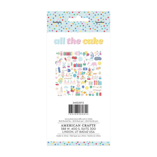 Pebbles - All The Cake Collection - Ephemera - Icons