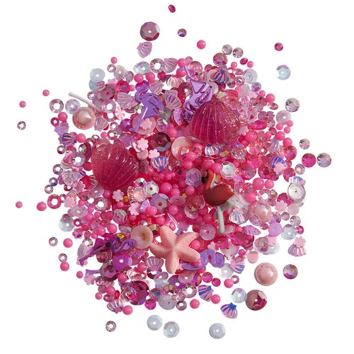 Buttons Galore and More - Shaker Elementz Collection - Embellishments - Flamingo