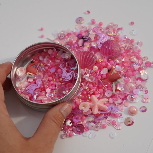 Buttons Galore and More - Shaker Elementz Collection - Embellishments - Flamingo