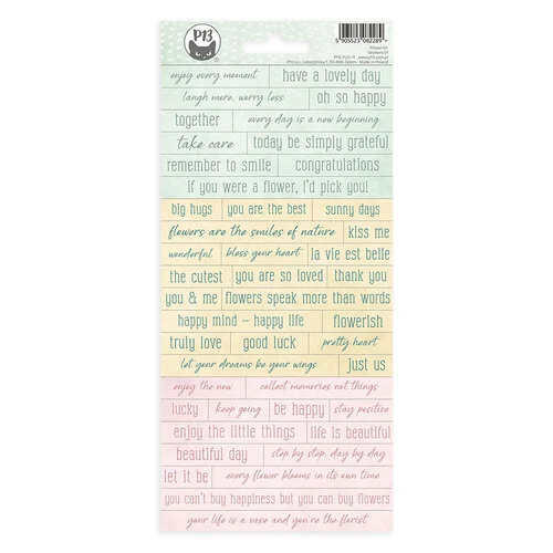P13 - Flowerish Collection - Cardstock Stickers - 01