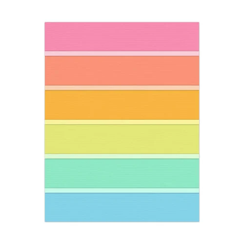 Scrapbook.com - Decorative Die Set - A2 Plate - Thick and Thin Strips