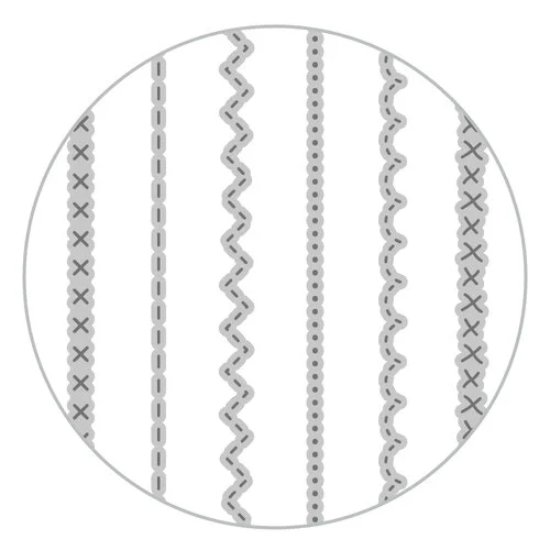 Scrapbook.com - Decorative Die Set - Stitching Patterns for Borders 2 Scrapbook.com - Decorative Die Set - Stitching Patterns for Borders