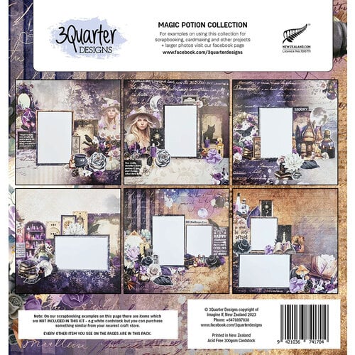 3Quarter Designs - Magic Potion Collection - 12 x 12 Paper Pack 20 3Quarter Designs - Magic Potion Collection - 12 x 12 Paper Pack