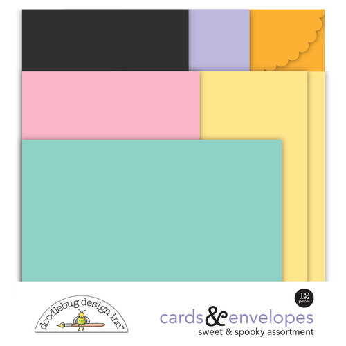 Doodlebug Design - Sweet and Spooky Collection - Halloween - Cards and Envelopes 1 Doodlebug Design - Sweet and Spooky Collection - Halloween - Cards and Envelopes