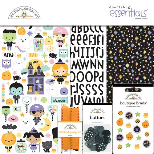 Doodlebug Design - Sweet and Spooky Collection - Halloween Essentials Kit 1 Doodlebug Design - Sweet and Spooky Collection - Halloween Essentials Kit