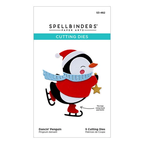 Spellbinders - Dancin' Collection - Etched Dies - Dancin' Penguin 1 Spellbinders - Dancin' Collection - Etched Dies - Dancin' Penguin