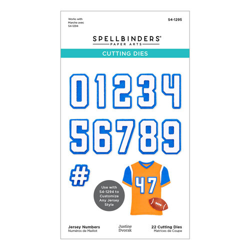 Spellbinders - Game Day Collection - Etched Dies - Jersey Numbers